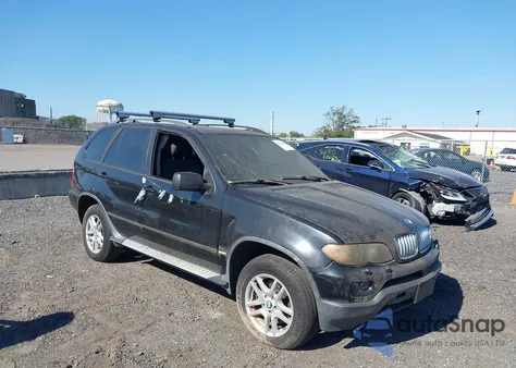 2005 BMW X5 3.0I из США, поврежденный, VIN 5UXFA13525LU48555